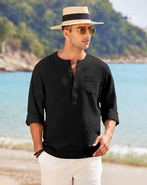 Long Sleeve Shirt With Pocket for Men