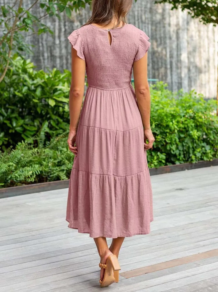 Robe fluide pour femme élégant | Midi