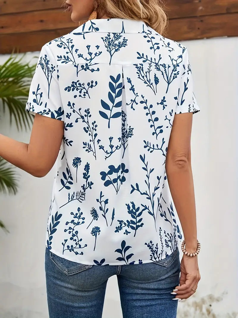 Blouse with Floral Pattern for Women