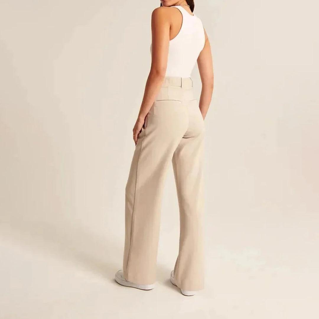 Pantalon taille haute pour femme | Coupe ajustée