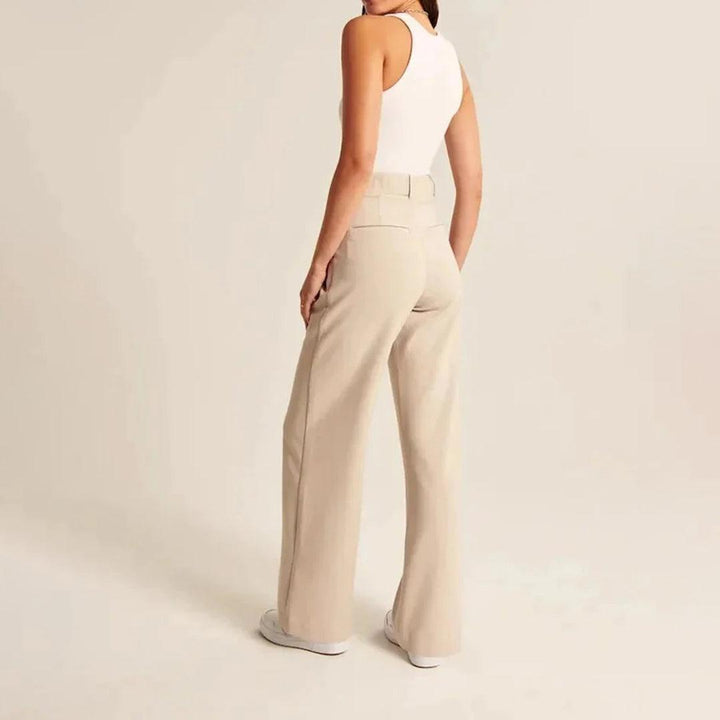 Pantalon taille haute pour femme | Coupe ajustée