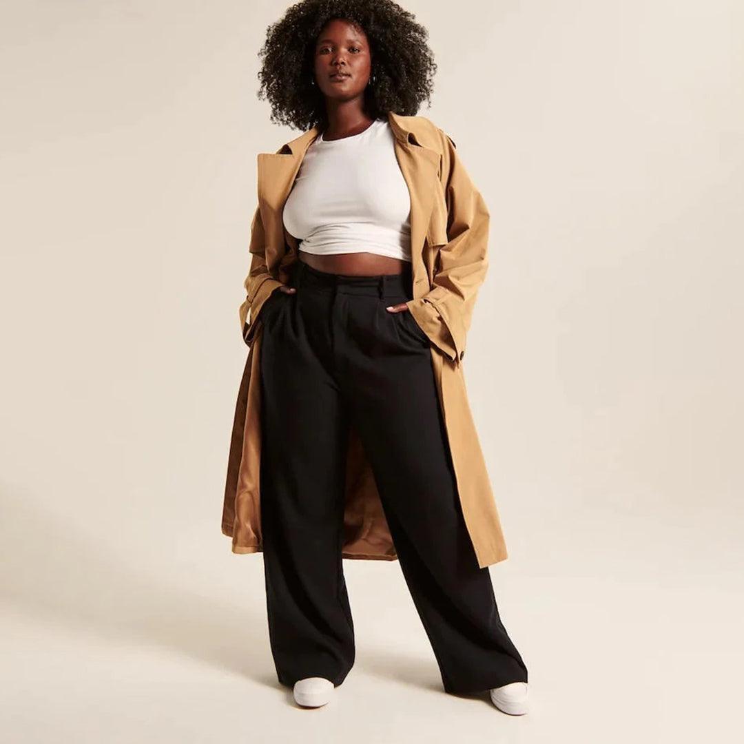 Pantalon taille haute pour femme | Coupe ajustée