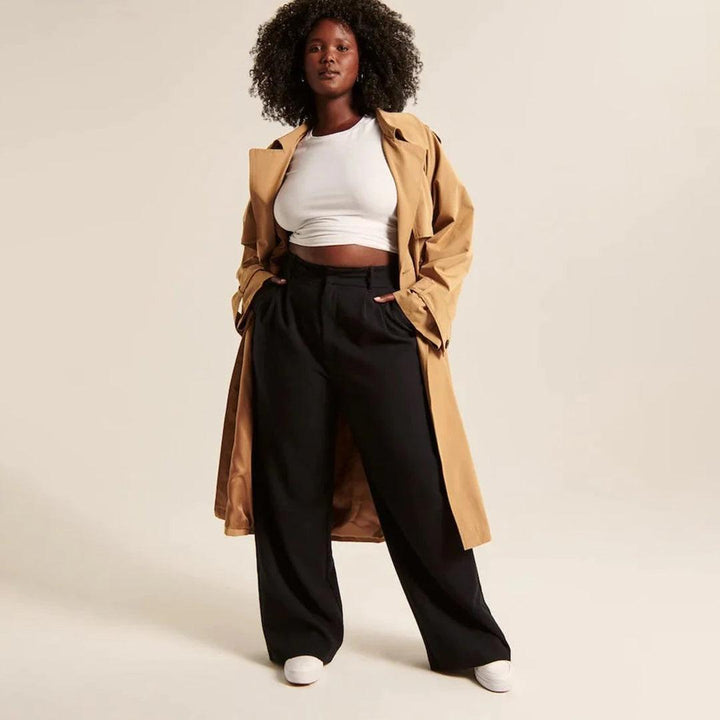 Pantalon taille haute pour femme | Coupe ajustée