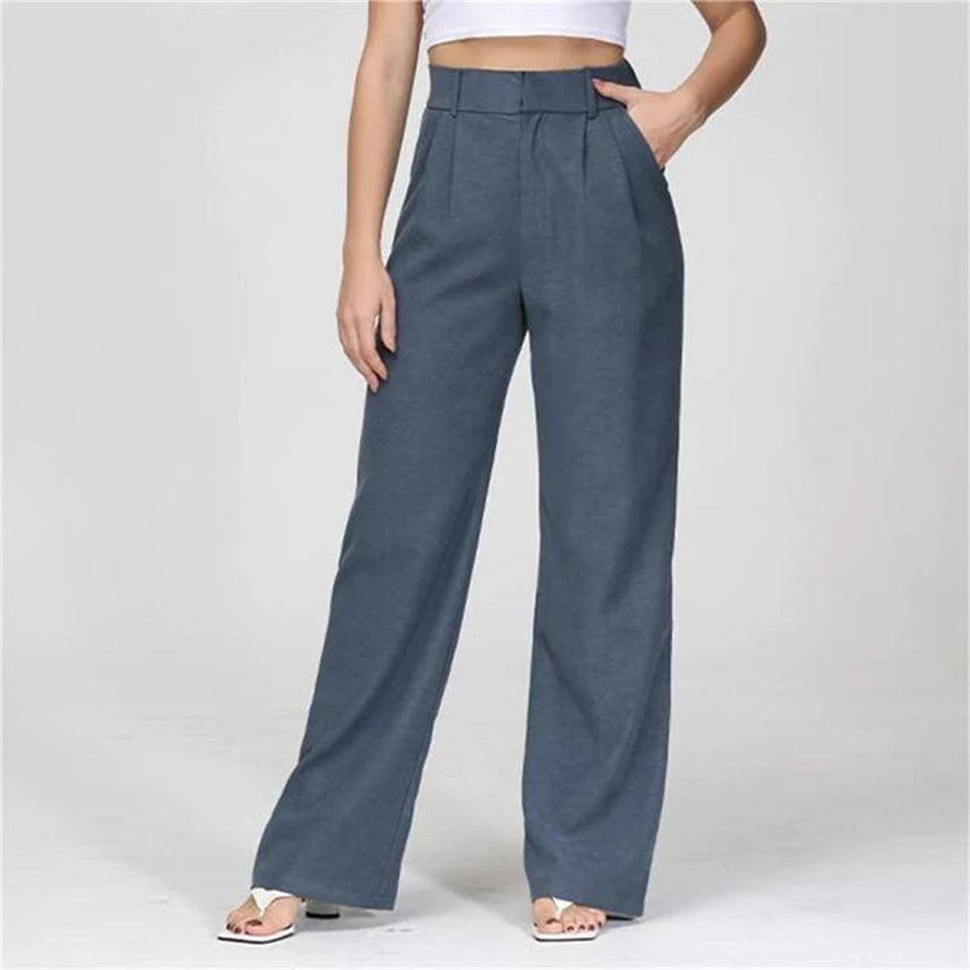 Pantalon taille haute pour femme | Coupe ajustée