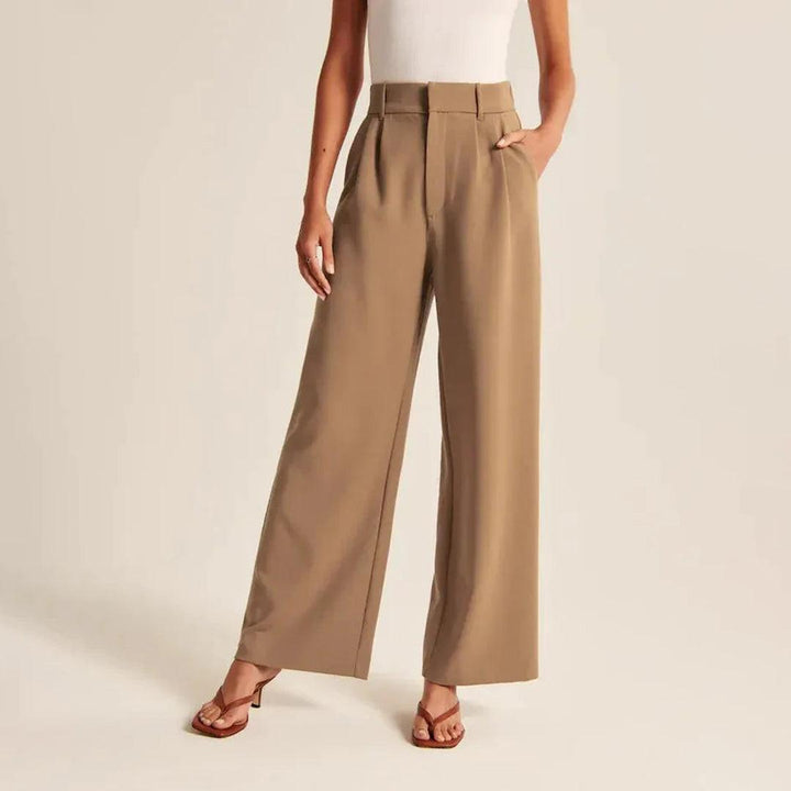 Pantalon taille haute pour femme | Coupe ajustée