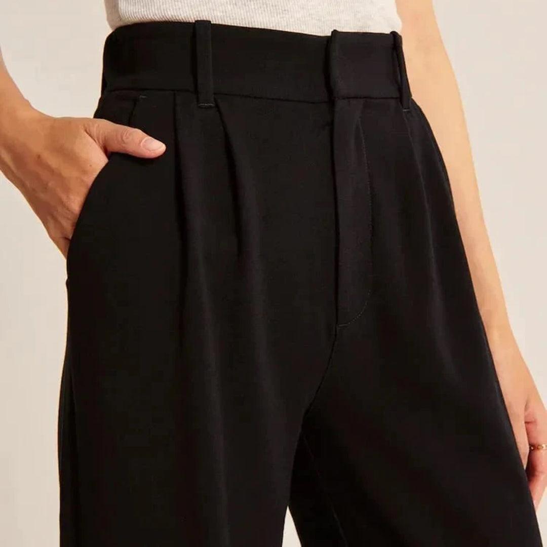 Pantalon taille haute pour femme | Coupe ajustée