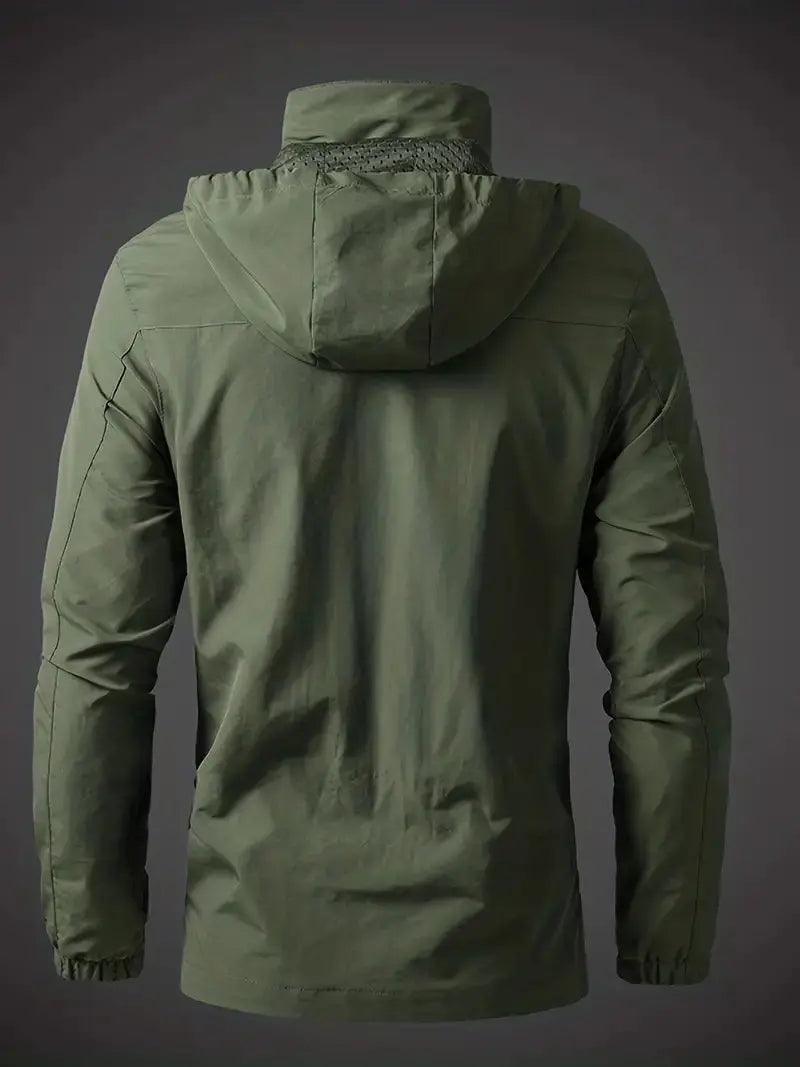 Sebastian | Veste d'extérieur Varsity pour homme | Imperméable et coupe-vent à mi-chemin