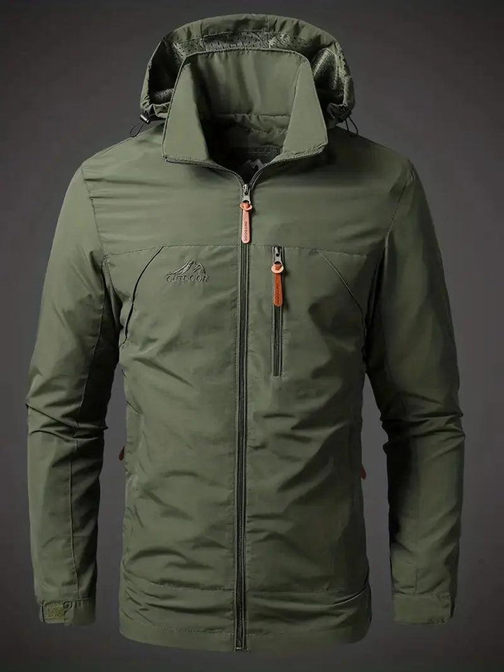 Sebastian | Veste d'extérieur Varsity pour homme | Imperméable et coupe-vent à mi-chemin