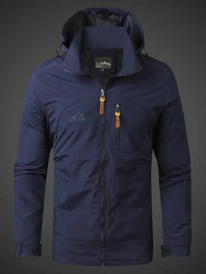 Sebastian | Veste d'extérieur Varsity pour homme | Imperméable et coupe-vent à mi-chemin