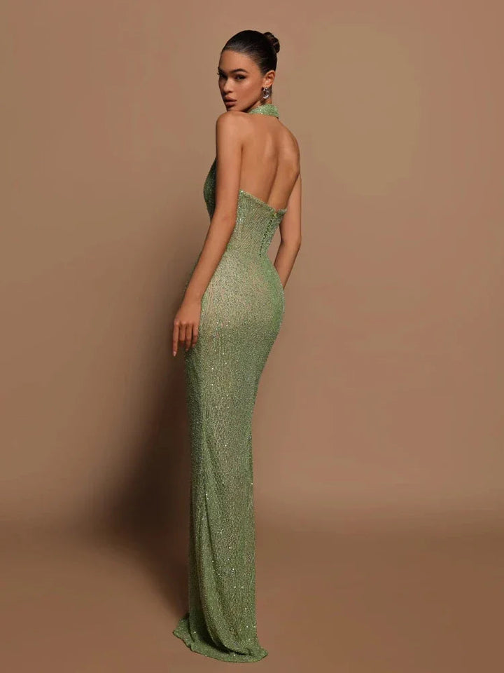 Robe de soirée pour femme | Décolleté en V Maxi