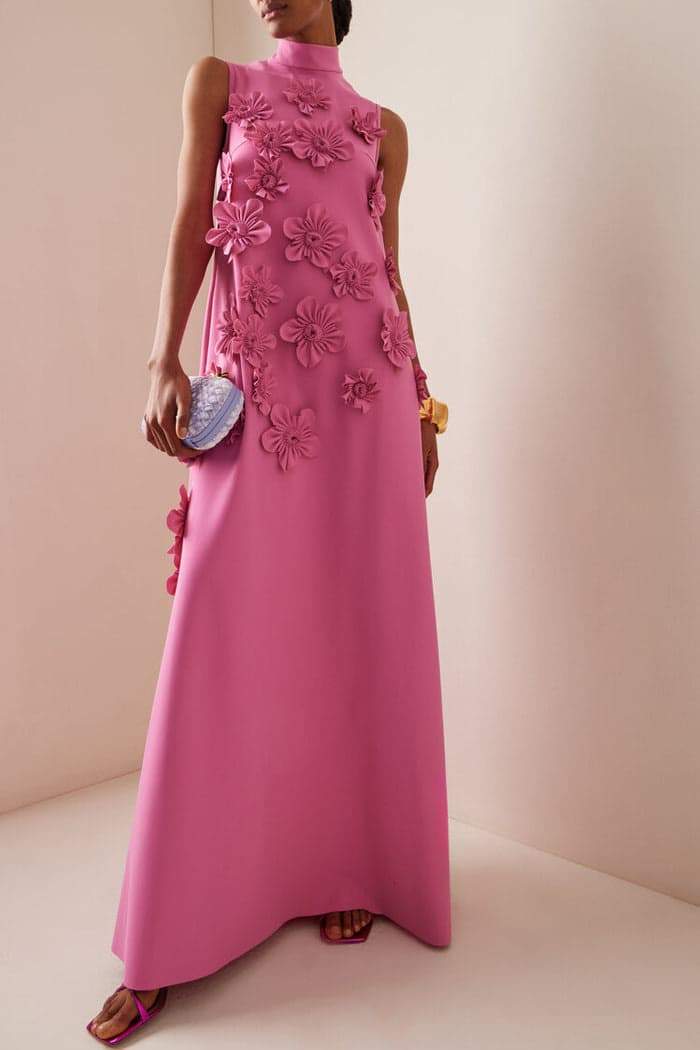 Robe Sans manches fleurie pour femme | Maxi