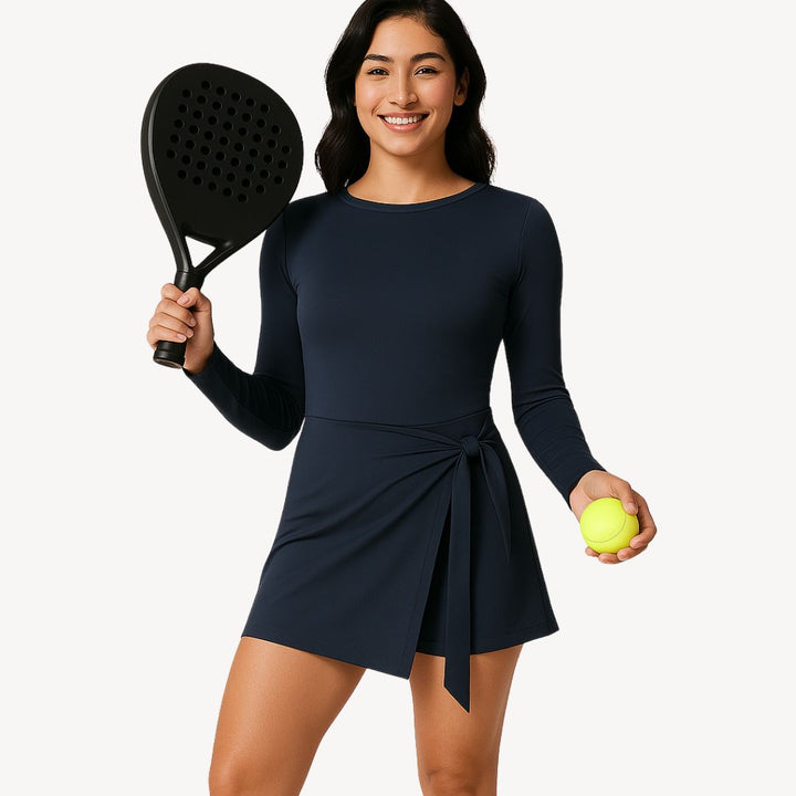 Robe-jupe à manches longues pour femme | Mini