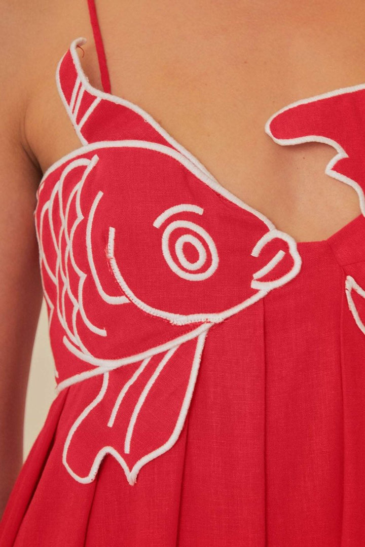 Robe femme brodée | Maxi