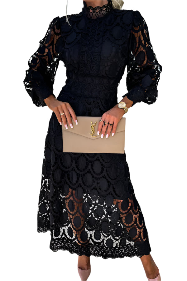 Robe en dentelle pour femme | Midi