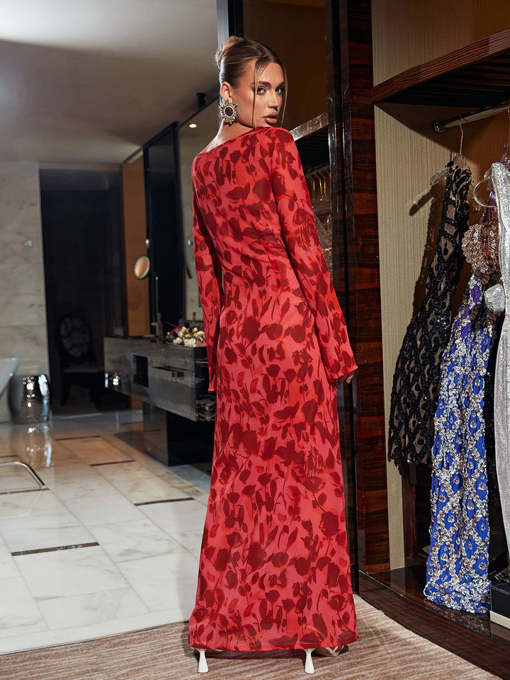 Robe imprimée pour femme | Maxi