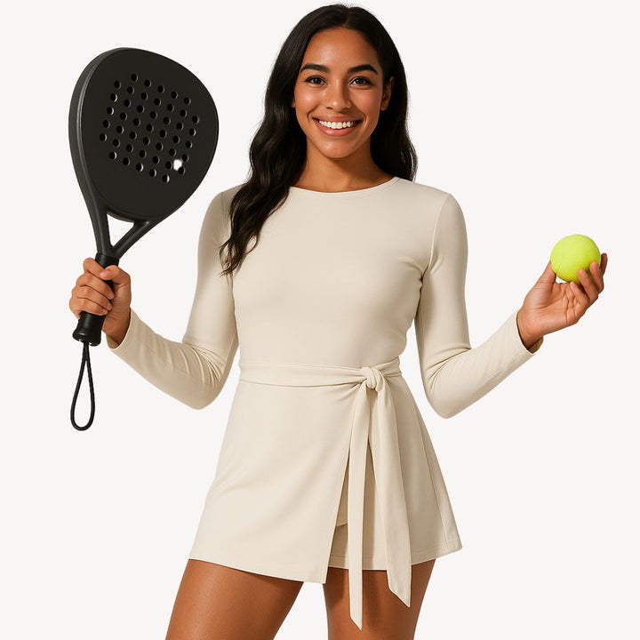 Robe-jupe à manches longues pour femme | Mini