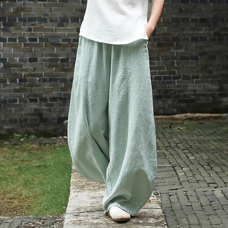 Pantalon large et aéré pour femme | jambes larges
