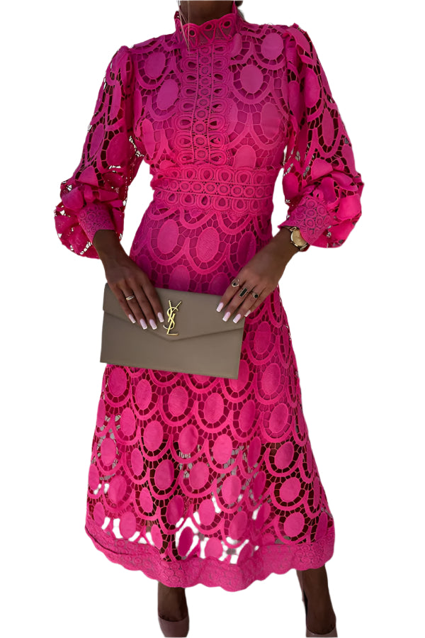 Robe en dentelle pour femme | Midi
