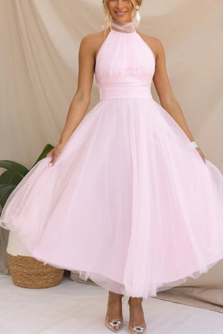 Robe d'été pour invitée de mariage pour femme | Midi